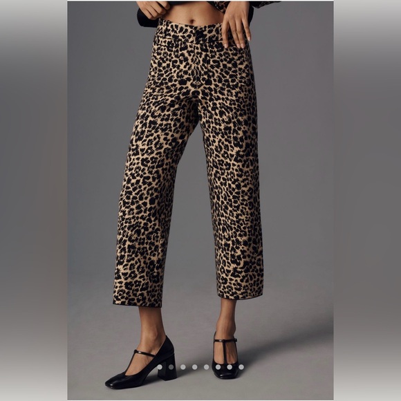 Maeve the Colette Sweater Knit Pants in Animal Intarsia NWT XL - Picture 2 of 9